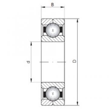 ISO Q1080 angular contact ball bearings