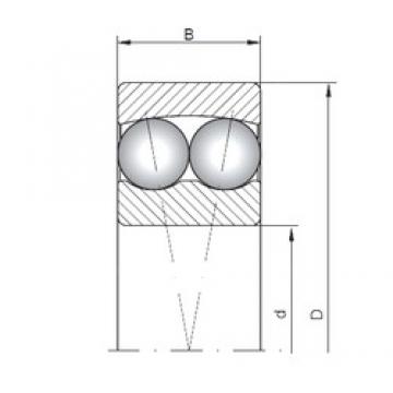 50 mm x 90 mm x 23 mm  ISO 2210 self aligning ball bearings