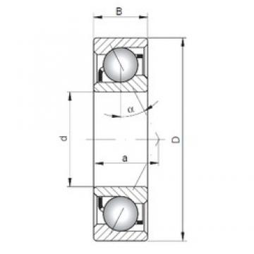 35 mm x 62 mm x 14 mm  ISO 7007 C angular contact ball bearings