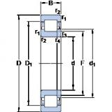 40 mm x 80 mm x 18 mm SKF NUP 208 ECM thrust ball bearings