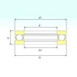 ISB 51412 M thrust ball bearings