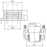 NACHI 54216U thrust ball bearings