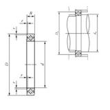 160 mm x 186 mm x 13 mm IKO CRBS 16013 A UU thrust roller bearings