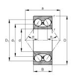90 mm x 190 mm x 73 mm FAG 3318 angular contact ball bearings