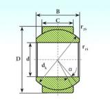 14 mm x 28 mm x 19 mm ISB GE 14 SP plain bearings