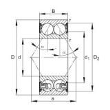 15 mm x 42 mm x 19 mm FAG 3302-BD-2Z-TVH angular contact ball bearings