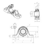 SNR UCPE208 bearing units