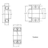 45 mm x 85 mm x 19 mm NTN 7209BDT angular contact ball bearings