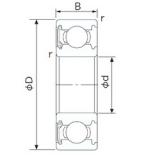 12 mm x 24 mm x 6 mm NACHI 6901NSE deep groove ball bearings