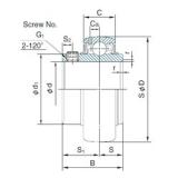 120 mm x 260 mm x 126 mm NACHI UC324 deep groove ball bearings