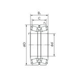 NACHI 190KBE030 tapered roller bearings